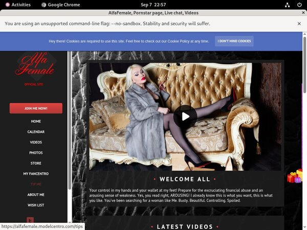 Alfafemale.modelcentro.com Pass Codes
