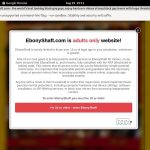 Ebony Shaft With Visa Ebony Shaft With Visa