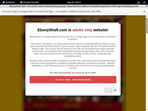 Ebony Shaft With Visa