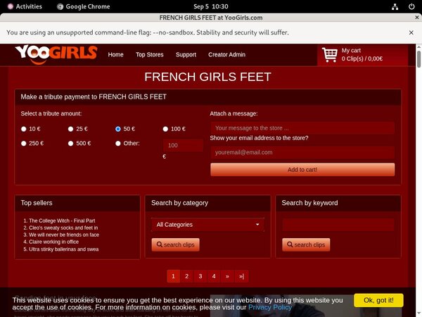 FRENCHGIRLSFEET Premium Logins