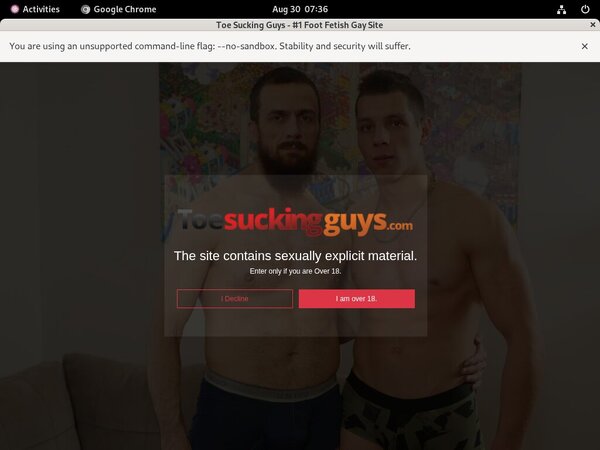 Free Full Toesuckingguys.com Porn