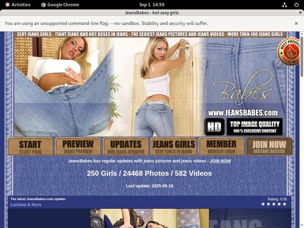 Free Jeans Babes Passwords