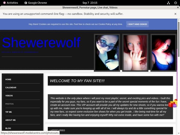 Freeshewerewolf.modelcentro.com Accounts