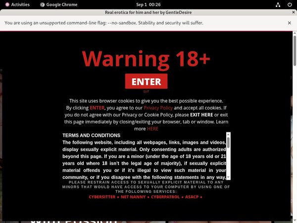 Gentle Desire Network Password