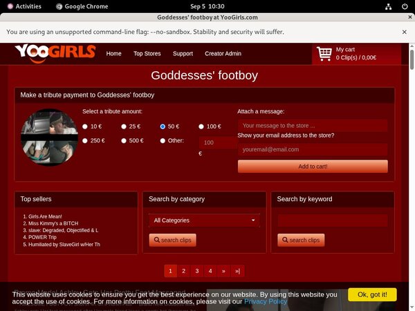 Goddesses Footboy Free Account