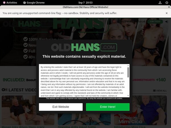 Old Hans Members Discount