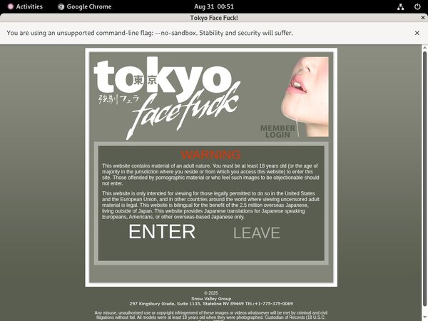 Premium Account Tokyofacefuck.com