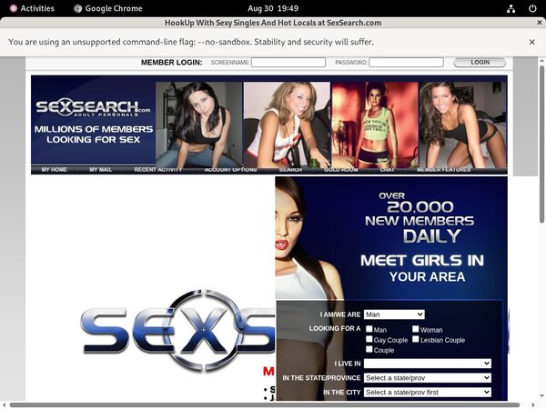 Sex Search Accounts Password