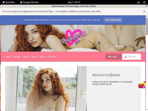 Shamelessxy Login Password