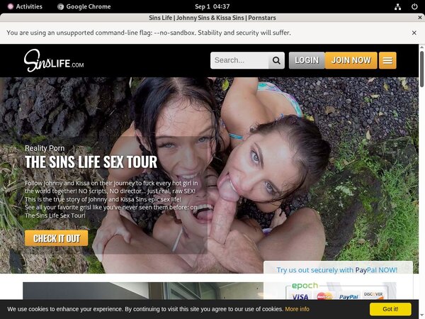 Sins Life Trial Sign Up