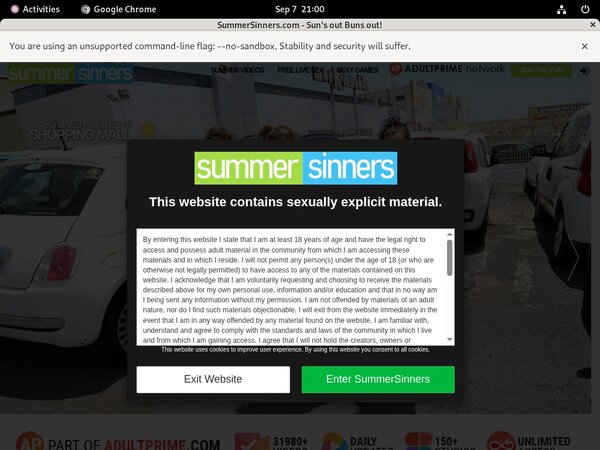 Summersinners.com Membership Free