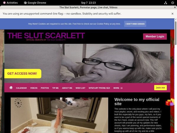 The Slut Scarlett Benutzername