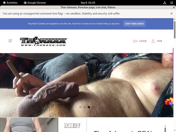 Thorjohnsonxxx.com New Account