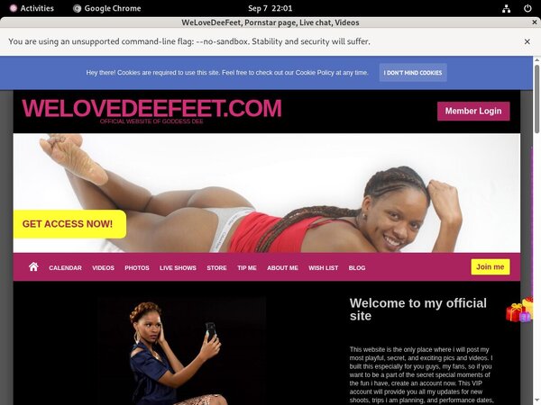 Welovedeefeet Free Premium Accounts
