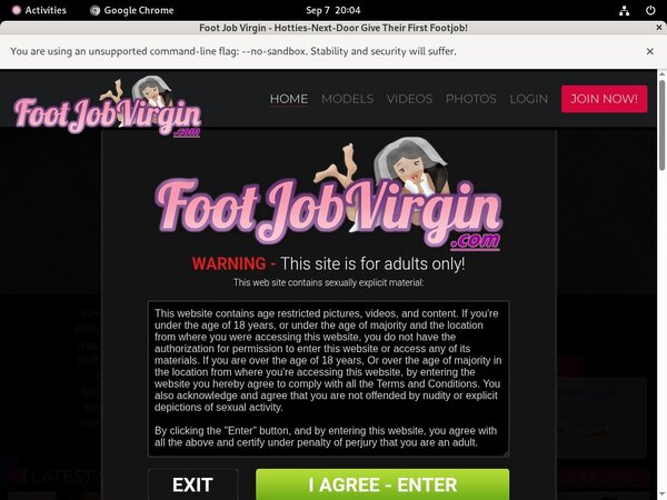 Footjobvirgin.com Get Free Trial
